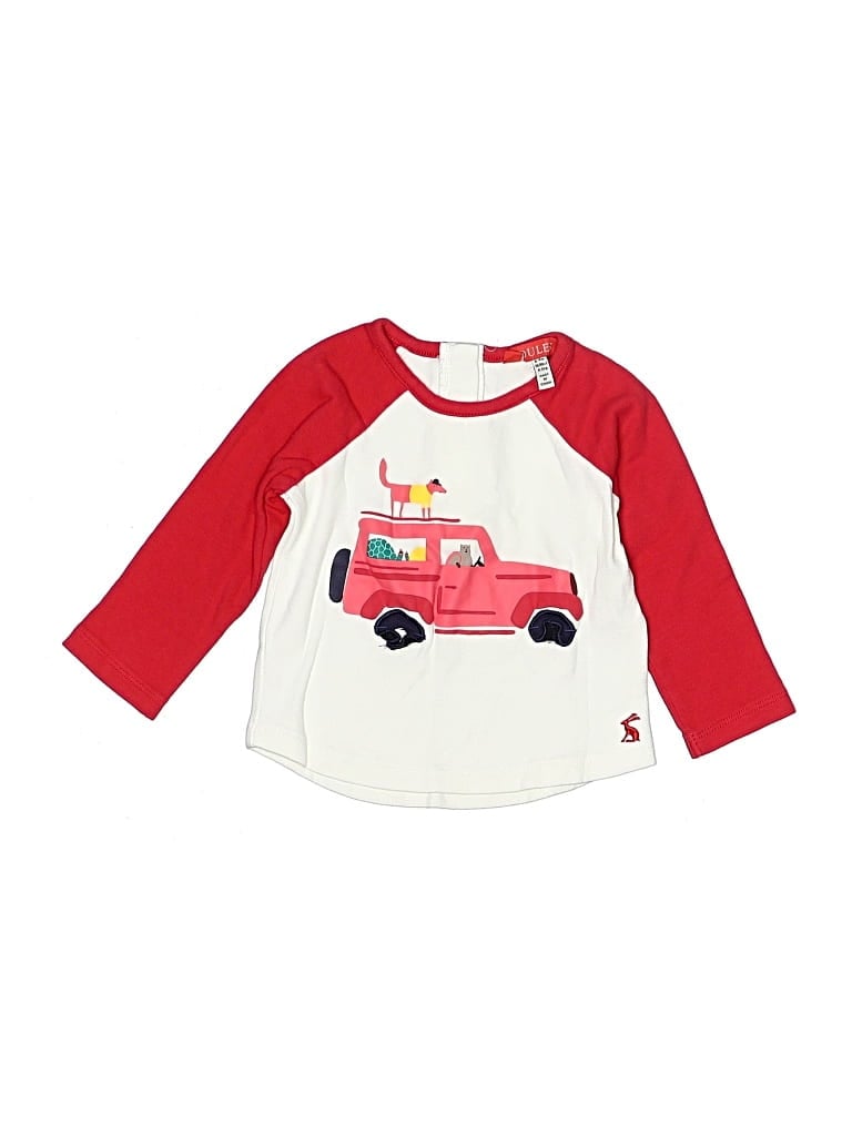 Pre-owned Joules Babies' 3/4 Sleeve T-shirt In Red