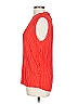 H&M 100% Polyester Red Sleeveless Blouse Size L - photo 5