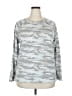 Caslon Camo Silver Sweatshirt Size XL - photo 1