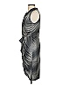 David Meister 100% Polyester Metallic Silver Cocktail Dress Size 4 - photo 5