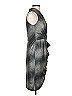 David Meister 100% Polyester Metallic Silver Cocktail Dress Size 4 - photo 4