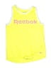 Reebok 100% Polyester Yellow Active Tank Size 12 - photo 1