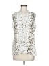 Violet & Claire 100% Polyester Silver Sleeveless Blouse Size M - photo 1