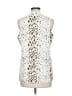 Violet & Claire 100% Polyester Silver Sleeveless Blouse Size M - photo 2