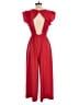 J.Crew 100% Polyester Solid Red Jumpsuit Size 0 - photo 2