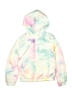Justice 100% Polyester Tie-dye White Jacket Size 10 - photo 1