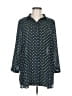 CAbi 100% Polyester Polka Dots Green 3/4 Sleeve Blouse Size M - photo 1