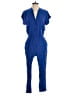 Neiman Marcus 100% Rayon Solid Blue Jumpsuit Size M - photo 1