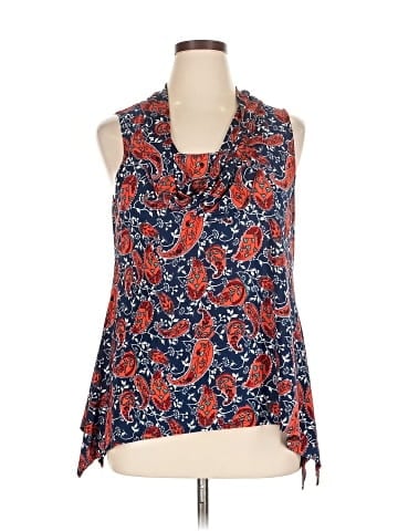 Hot Ginger Sleeveless Blouse (view 1)