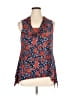 Hot Ginger Blue Sleeveless Blouse Size XL - photo 1