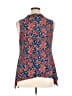 Hot Ginger Blue Sleeveless Blouse Size XL - photo 2