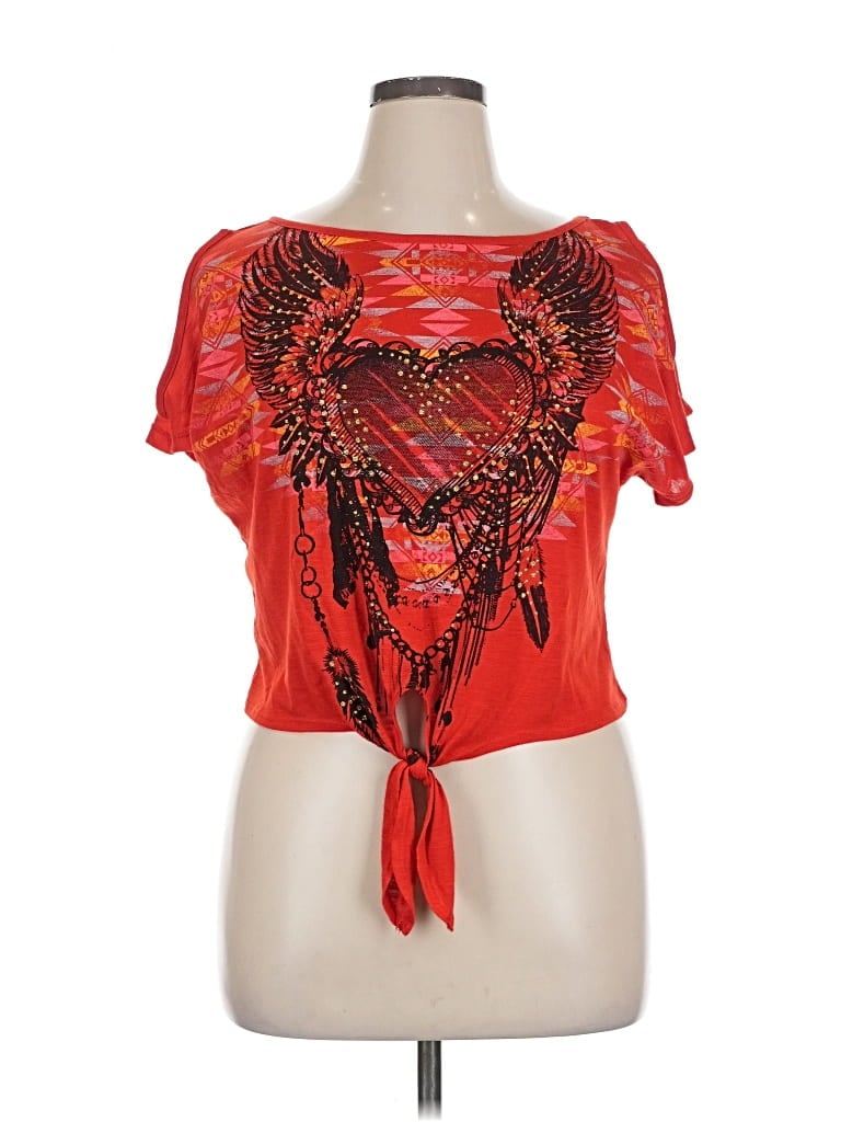 Pre-owned Bongo Tank Top Red Strapless Neckline Tops