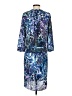NYDJ 100% Polyester Print Blue Casual Dress Size S - photo 2