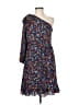 J.Crew 100% Polyester Print Blue Casual Dress Size 6 - photo 1