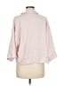 Eberjey Pink 3/4 Sleeve Button-Down Shirt Size M - photo 2