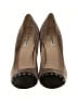 L.K. Bennett Color Block Brown Gray Heels Size EU 39 1/2 - photo 2