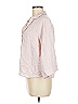 Eberjey Pink 3/4 Sleeve Button-Down Shirt Size M - photo 5