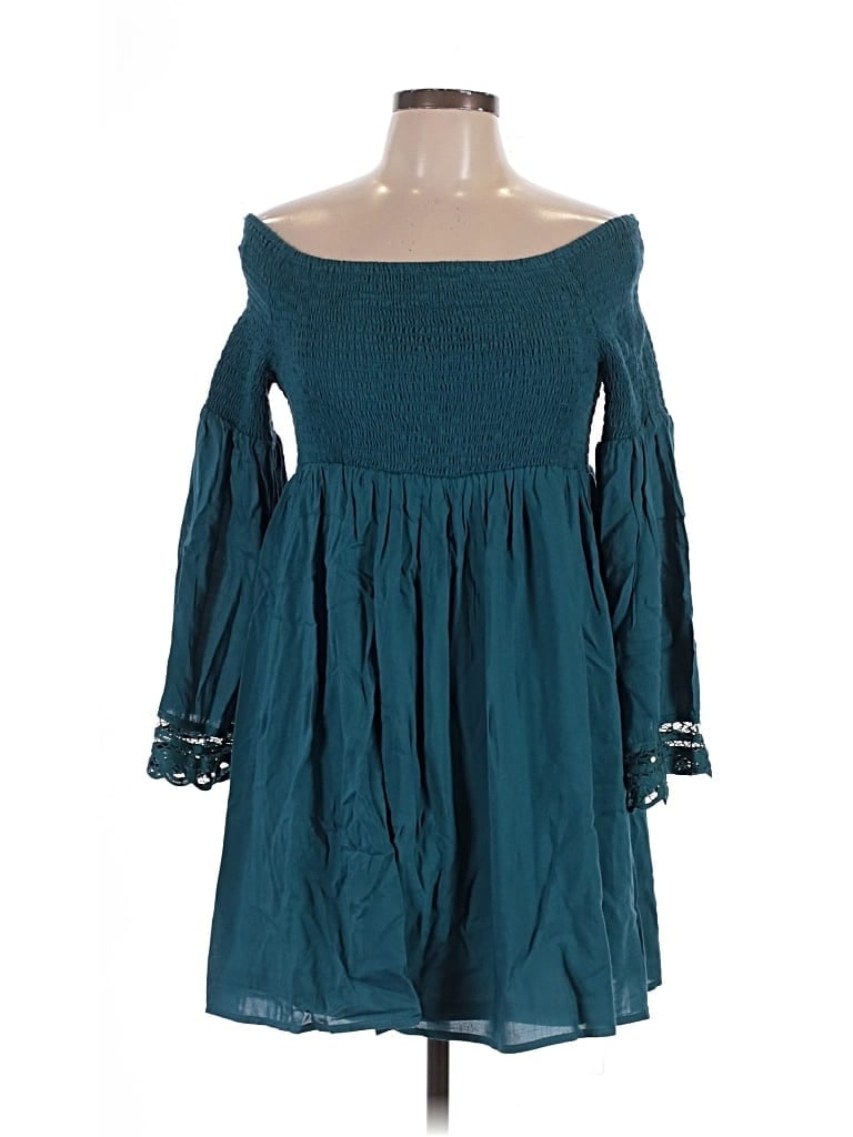 Pre-owned Rockin' C Casual Dress In Blue