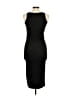 Unbranded Solid Black Casual Dress Size M - photo 2