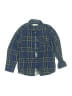 Zara Kids Plaid Blue Long Sleeve Button-Down Shirt Size 7 - photo 1