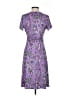 Dialogue Paisley Purple Casual Dress Size XS - photo 2