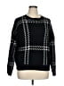 Shein Curve 100% Acrylic Houndstooth Black Pullover Sweater Size 14 Plus (1) - photo 1