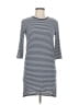 Miami Stripes Gray Casual Dress Size M - photo 1