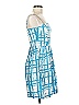 Halogen Print Blue Casual Dress Size 6 - photo 4