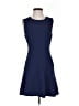 Esley Solid Blue Casual Dress Size S - photo 1