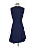 Esley Solid Blue Casual Dress Size S - photo 2