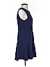 Esley Solid Blue Casual Dress Size S - photo 4