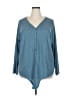 Olrik Blue Long Sleeve Blouse Size 2X - photo 1