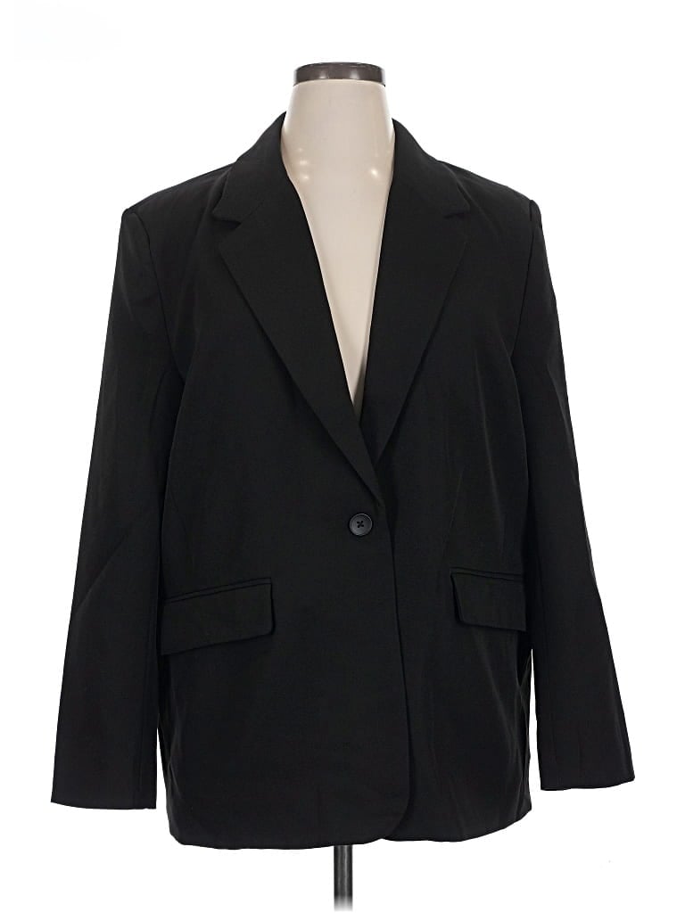 Pre-owned Steve Madden Blazer Jacket In Black