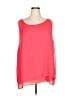 Cj Banks 100% Polyester Red Sleeveless Blouse Size 2X - photo 1