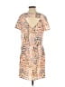 Cooper & Ella 100% Polyester Print Pink Casual Dress Size XS (0) - photo 2