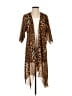 Lularoe 100% Polyester Brown Kimono Size S - photo 1