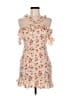 Eggie 100% Viscose Rayon Floral Ivory Casual Dress Size M - photo 1