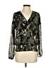 Peyton Jensen 100% Polyester Green Long Sleeve Blouse Size XS - photo 1