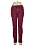 Express Color Block Burgundy Jeans Size 6 - photo 1