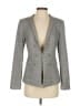 White House Black Market Plaid Gray Blazer Size 2 - photo 1