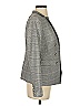 White House Black Market Plaid Gray Blazer Size 2 - photo 4
