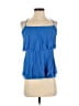 BCBGMAXAZRIA 100% Rayon Blue Sleeveless Blouse Size S - photo 1