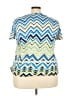 Oncue Casual Blue Short Sleeve Blouse Size 3X - photo 2