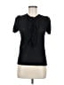 BCBGMAXAZRIA Black Short Sleeve Top Size M - photo 1