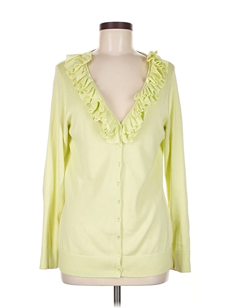 Pre-owned Dialogue Cardigan Sweater In Green