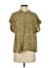 CAbi Yellow Short Sleeve Blouse Size S - photo 1