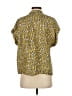 CAbi Yellow Short Sleeve Blouse Size S - photo 2