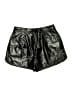 Grey Lab Los Angeles 100% Polyester Metallic Black Shorts Size L - photo 1