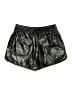Grey Lab Los Angeles 100% Polyester Metallic Black Shorts Size L - photo 2