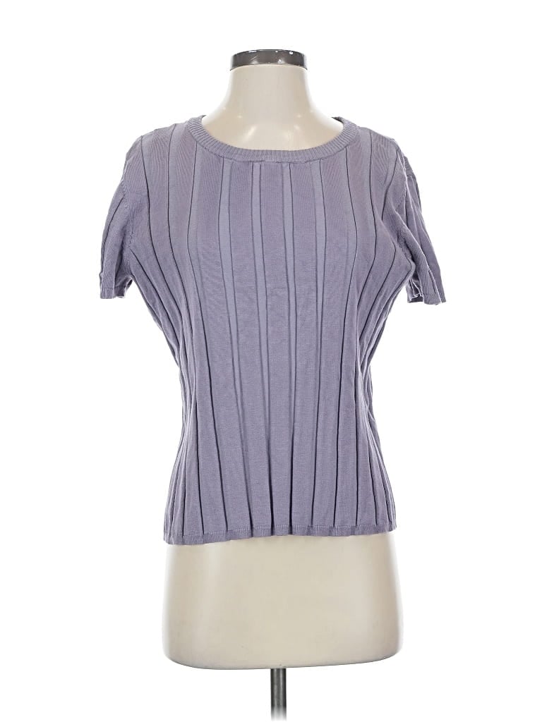 Pre-owned Evolution By Cyrus Cardigan Sweater In Purple